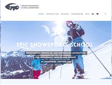 Tablet Screenshot of epic-ski.ch